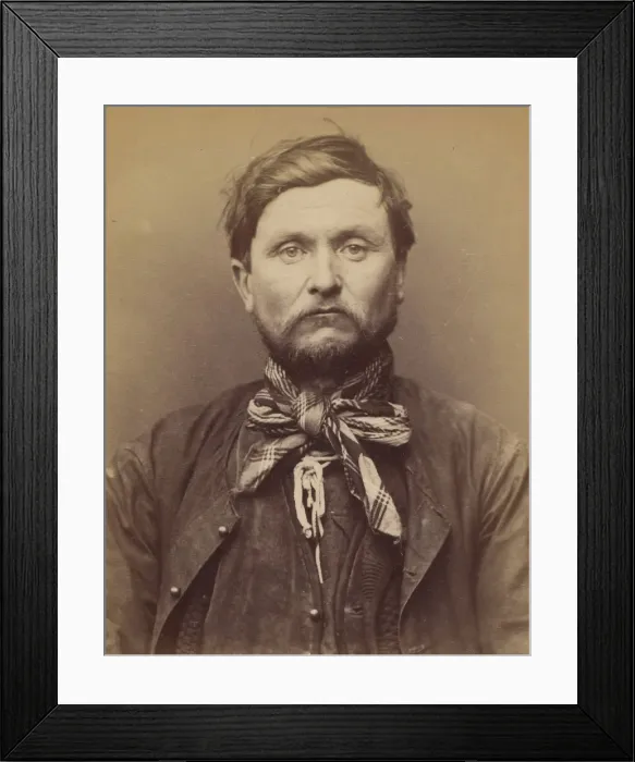 Framed Print : Roobin. Joseph. 40 ans, ne a Bourgneuf (Loire-Inferieure). Terrassier Framed Print : Roobin. Joseph. 40 ans, ne a Bourgneuf (Loire-Inferieure). Terrassier