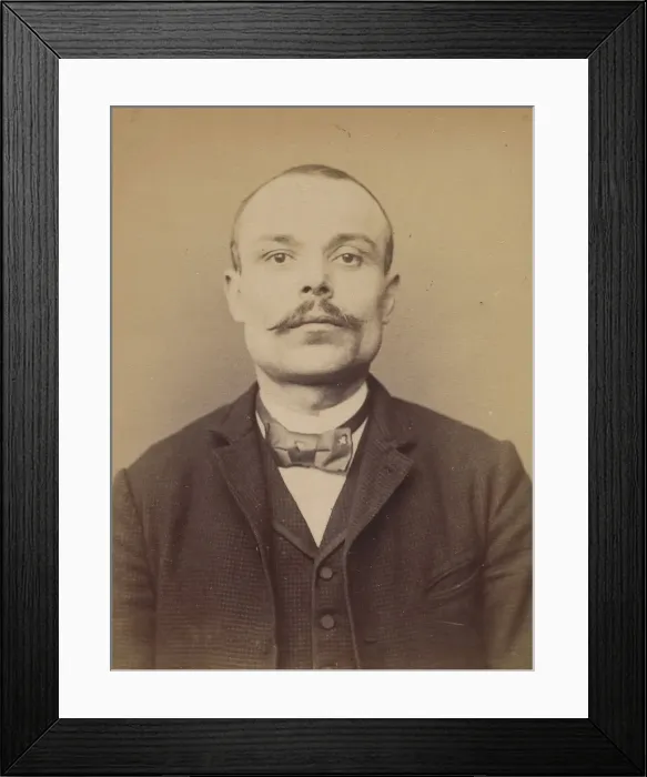 Framed Print : Beaufort. Gilbert. 32 ans, ne a Paris Xle. ebeniste. Anarchiste Framed Print : Beaufort. Gilbert. 32 ans, ne a Paris Xle. ebeniste. Anarchiste