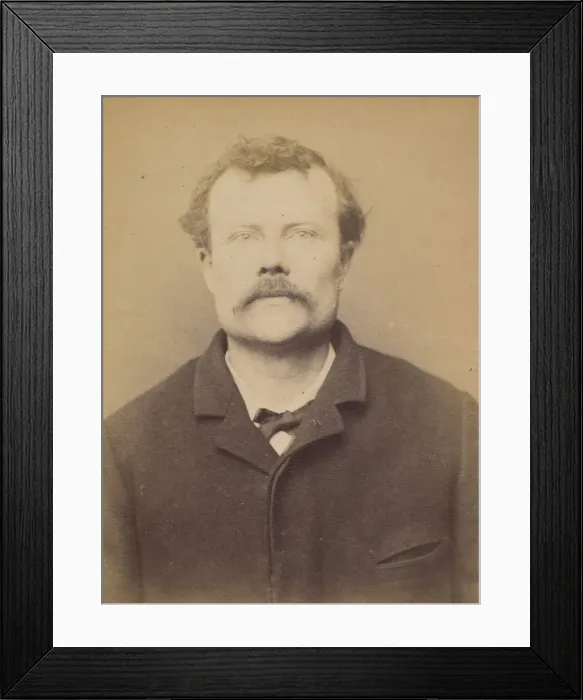 Framed Print : Miel. Eugene, Paul, Leon. 38 ans, ne a Creil (Oise). Estampeur Framed Print : Miel. Eugene, Paul, Leon. 38 ans, ne a Creil (Oise). Estampeur