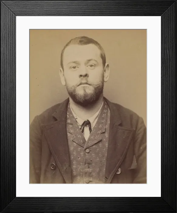 Framed Print : Schaffer. Charles. 28 ans, ne a Paris Xle. ebeniste Framed Print : Schaffer. Charles. 28 ans, ne a Paris Xle. ebeniste