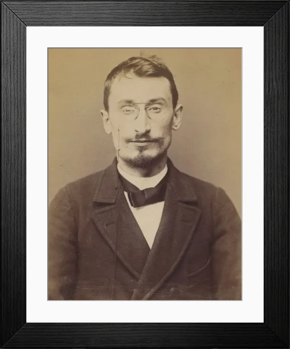 Framed Print : Moucheraud. Adrien, Eugene. 28 ans, ne a Paris IVe. Imprimeur. Anarchiste Framed Print : Moucheraud. Adrien, Eugene. 28 ans, ne a Paris IVe. Imprimeur. Anarchiste