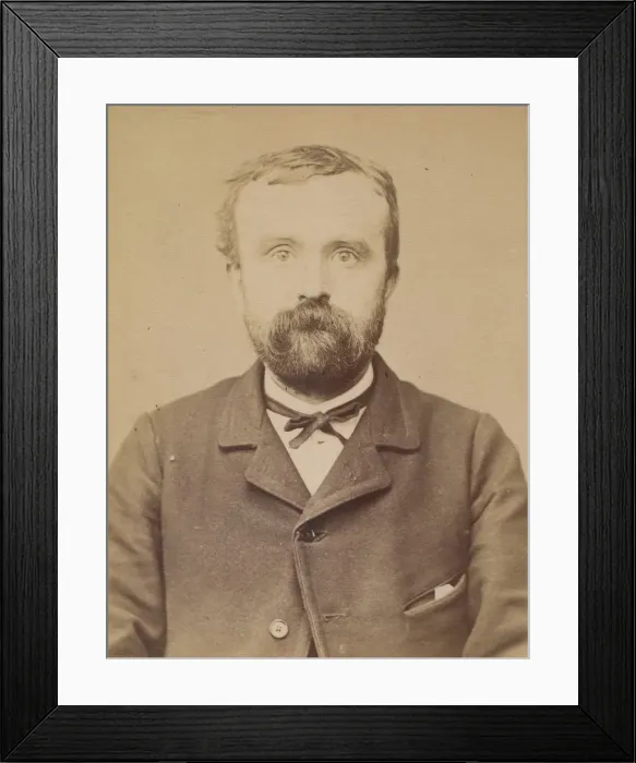 Framed Print : Surgand. Alphonse. 21 ans, ne a Lyon. Reparateur de chaussures. Anarchiste Framed Print : Surgand. Alphonse. 21 ans, ne a Lyon. Reparateur de chaussures. Anarchiste