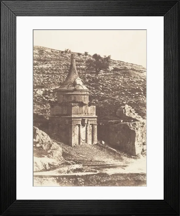 Framed Print : Jerusalem, Vallee de Josaphat, Tombeau d Absalon, 1854 Framed Print : Jerusalem, Vallee de Josaphat, Tombeau d Absalon, 1854