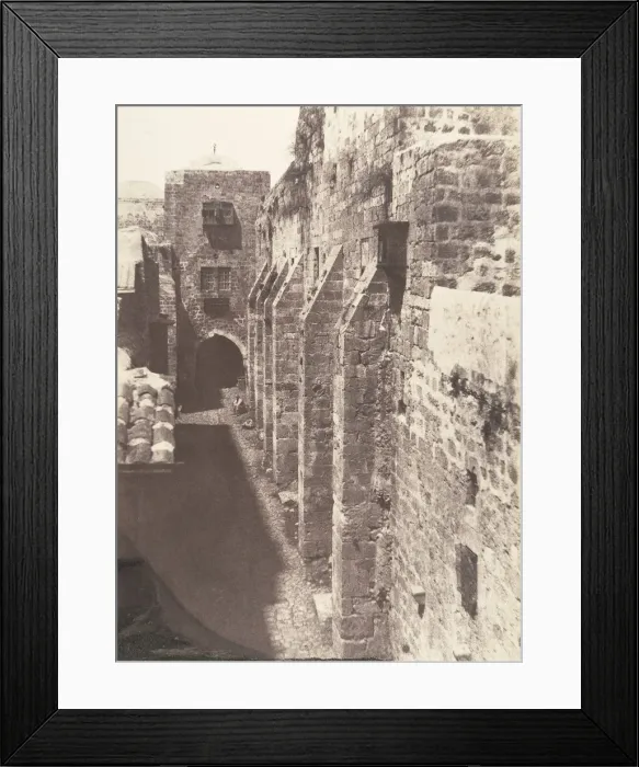 Framed Print : Jerusalem, Saint-Sepulcre, Face Ouest, Rue du Patriarche, 1854 Framed Print : Jerusalem, Saint-Sepulcre, Face Ouest, Rue du Patriarche, 1854