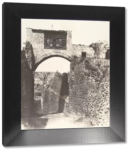 Jerusalem, Arc de l Ecce-Homo, 1854. Creator: Auguste Salzmann