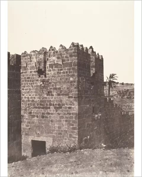 Jerusalem, Porte de Mograbins, 1854. Creator: Auguste Salzmann