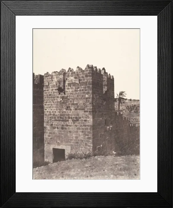 Framed Print : Jerusalem, Porte de Mograbins, 1854. Creator: Auguste Salzmann