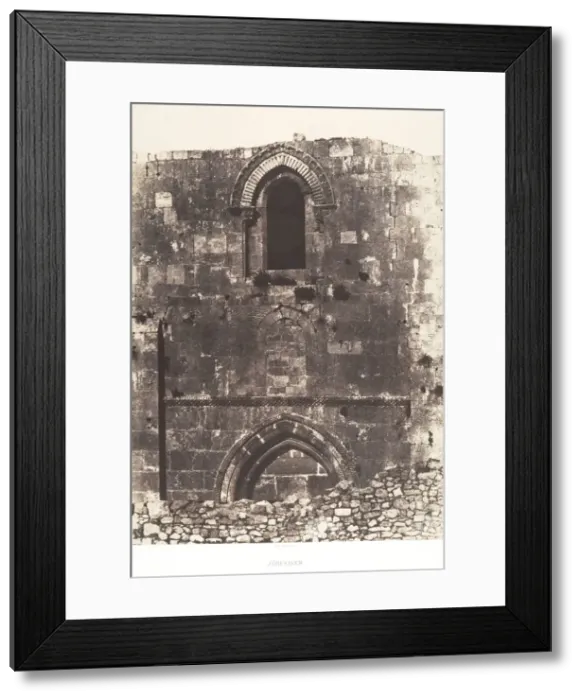 Framed Print : Jerusalem, eglise Sainte-Anne, Facade, 1854. Creator: Auguste Salzmann Framed Print : Jerusalem, eglise Sainte-Anne, Facade, 1854. Creator: Auguste Salzmann