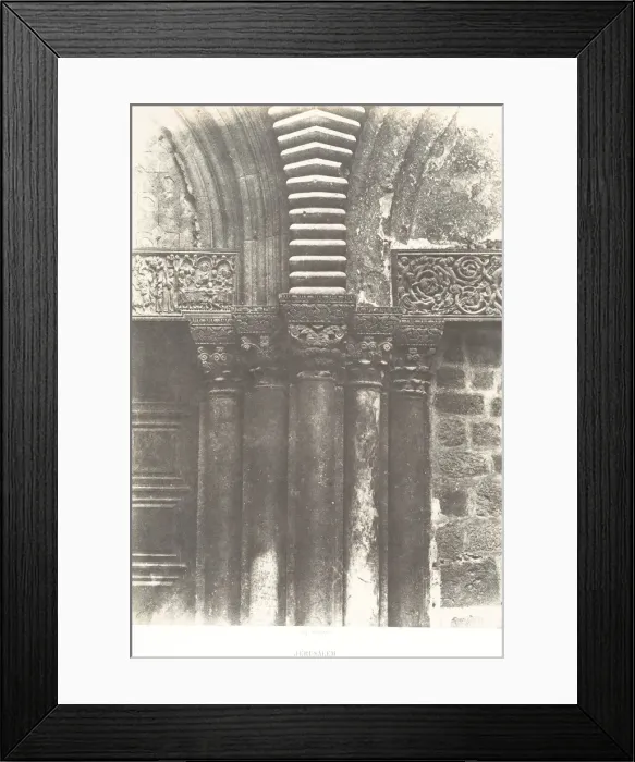Framed Print : Jerusalem, Saint-Sepulcre, Details de la porte, 1854 Framed Print : Jerusalem, Saint-Sepulcre, Details de la porte, 1854