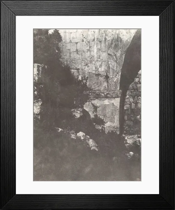 Framed Print : Jerusalem, Arc de l Ecce-Homo, Details, 1854. Creator: Auguste Salzmann Framed Print : Jerusalem, Arc de l Ecce-Homo, Details, 1854. Creator: Auguste Salzmann