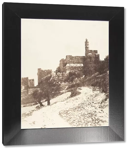 Jerusalem, Forteresse de David (citadelle), Face Ouest, 1854