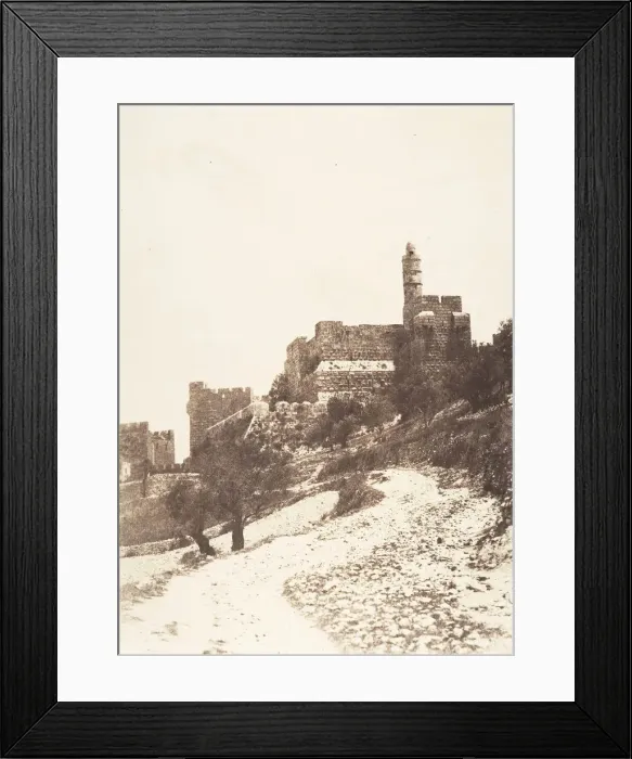 Framed Print : Jerusalem, Forteresse de David (citadelle), Face Ouest, 1854 Framed Print : Jerusalem, Forteresse de David (citadelle), Face Ouest, 1854