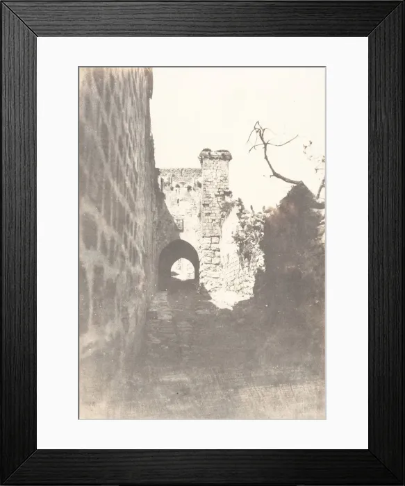 Framed Print : Jerusalem, Via Dolorosa, Reste antique, 1854. Creator: Auguste Salzmann Framed Print : Jerusalem, Via Dolorosa, Reste antique, 1854. Creator: Auguste Salzmann