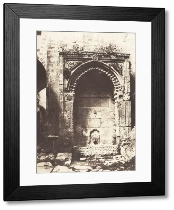 Framed Print : Jerusalem, Fontaine Arabe, 4, 1854. Creator: Auguste Salzmann Framed Print : Jerusalem, Fontaine Arabe, 4, 1854. Creator: Auguste Salzmann
