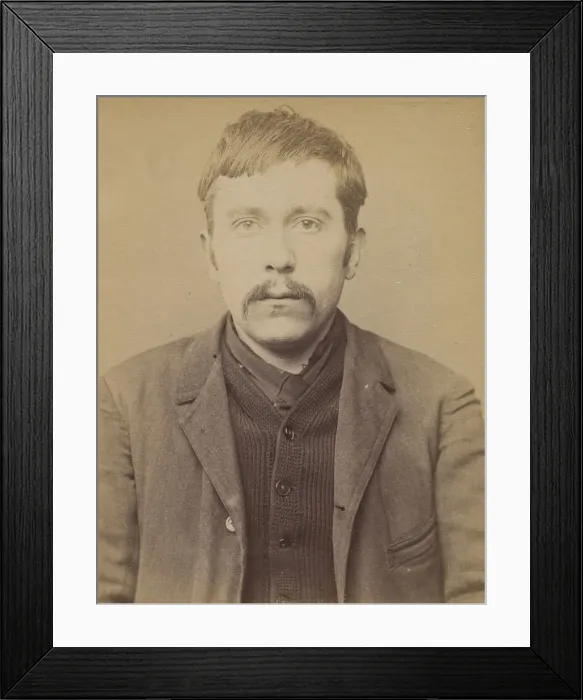 Framed Print : Dupuy. Edmond, Adolphe. 29 ans, ne a Paris XIVe. Employe de commerce Framed Print : Dupuy. Edmond, Adolphe. 29 ans, ne a Paris XIVe. Employe de commerce