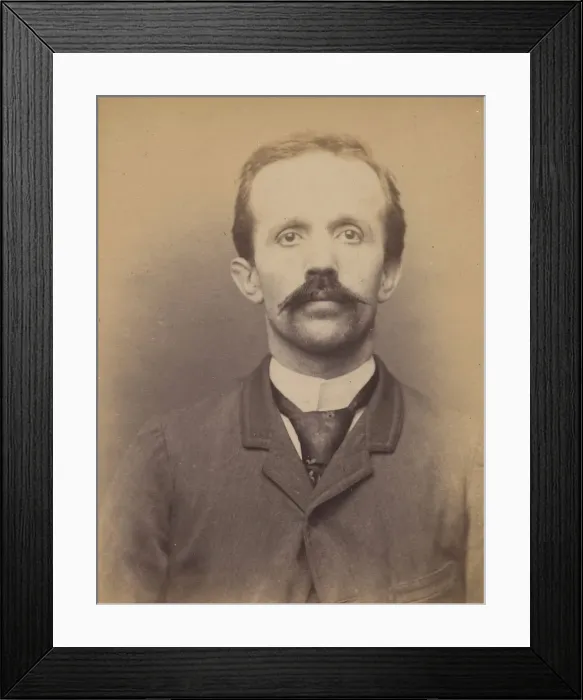 Framed Print : Bazin. Claudius dit Cesar. 36 ans, ne a Chatillon (Ain). Mecanicien Framed Print : Bazin. Claudius dit Cesar. 36 ans, ne a Chatillon (Ain). Mecanicien