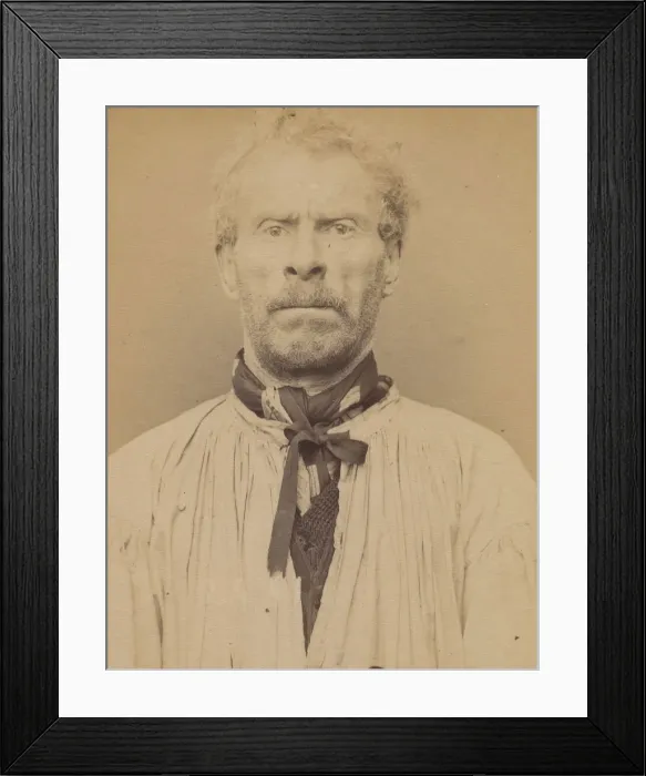 Framed Print : Bellon. Joseph, Alexandre. 54 ans, ne a Granville (Meuse) le 19 / 6 / 39 Framed Print : Bellon. Joseph, Alexandre. 54 ans, ne a Granville (Meuse) le 19 / 6 / 39