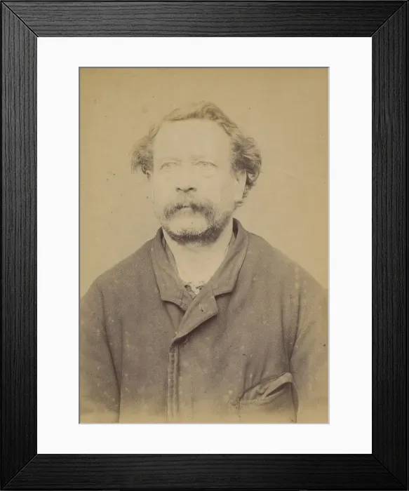 Framed Print : Mazoldi. Frederic, Jean-Baptiste. 54 ans, ne a Bicroz (Autriche)