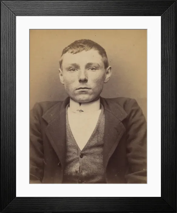 Framed Print : Bellemans. Eugene (ou Michel). 23 ans, ne a Gand (Belgique) Framed Print : Bellemans. Eugene (ou Michel). 23 ans, ne a Gand (Belgique)