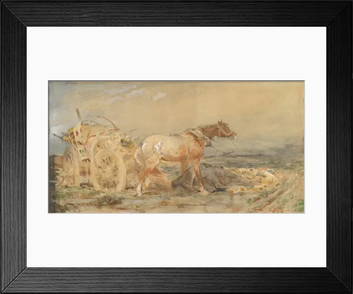 Framed Print : Abandoned: Marshes of the Danube, before 1887. Creator: Christian Adolf Schreyer Framed Print : Abandoned: Marshes of the Danube, before 1887. Creator: Christian Adolf Schreyer