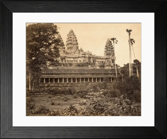 Framed Print : Facade Nord de la Grand Pagode, 1866. Creator: Emile Gsell Framed Print : Facade Nord de la Grand Pagode, 1866. Creator: Emile Gsell