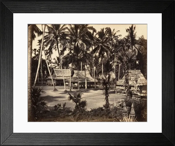 Framed Print : Bonzerie de la Grande Pagode, 1866. Creator: Emile Gsell Framed Print : Bonzerie de la Grande Pagode, 1866. Creator: Emile Gsell
