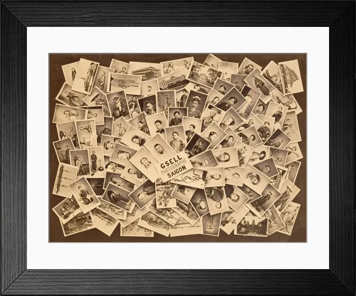 Framed Print : [Photographic Advertisement], 1860s. Creator: Emile Gsell