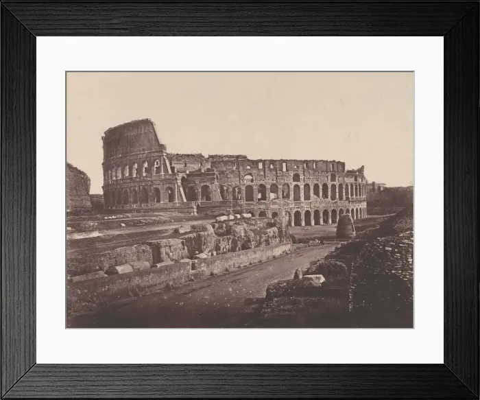 Framed Print : Colosseo (Anfiteatro di Flavio), 1848-52. Creator: Eugene Constant Framed Print : Colosseo (Anfiteatro di Flavio), 1848-52. Creator: Eugene Constant