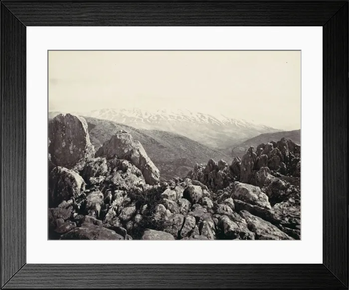 Framed Print : Mount Hermon, The Mount of Transfiguration, ca. 1857. Creator: Francis Frith Framed Print : Mount Hermon, The Mount of Transfiguration, ca. 1857. Creator: Francis Frith