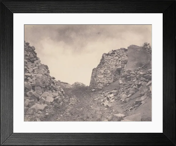 Framed Print : Carriere aux Sables de Macherin, 1863. Creator: Eugene Cuvelier Framed Print : Carriere aux Sables de Macherin, 1863. Creator: Eugene Cuvelier