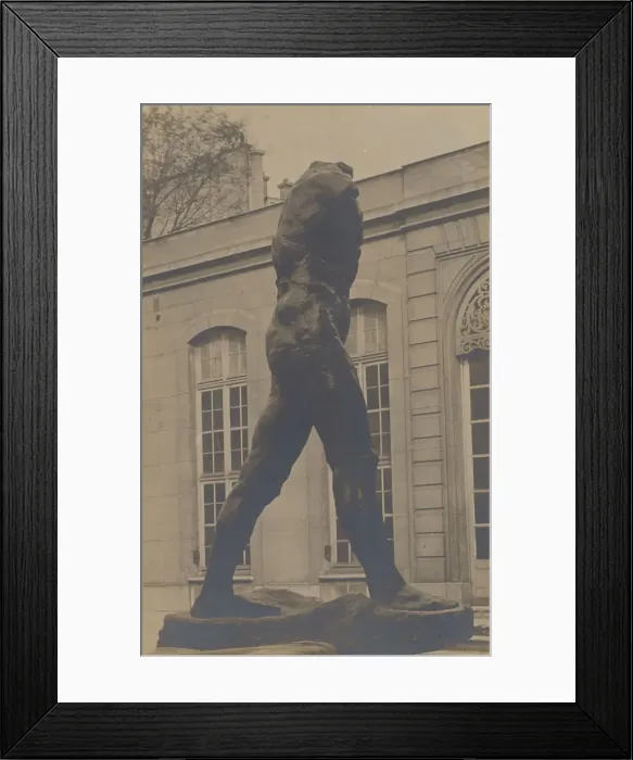 Framed Print : L Homme Qui Marche, 1907-1912. Creator: Eugene Druet Framed Print : L Homme Qui Marche, 1907-1912. Creator: Eugene Druet