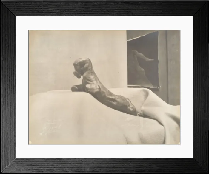 Framed Print : [Auguste Rodins The Clenched Hand], before 1898. Creator: Eugene Druet