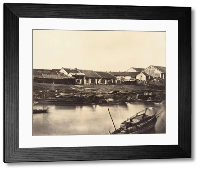 Framed Print : Vue de la Ville Chinoise (Cholen) Feuille No. 4, 1866. Creator: Emile Gsell Framed Print : Vue de la Ville Chinoise (Cholen) Feuille No. 4, 1866. Creator: Emile Gsell