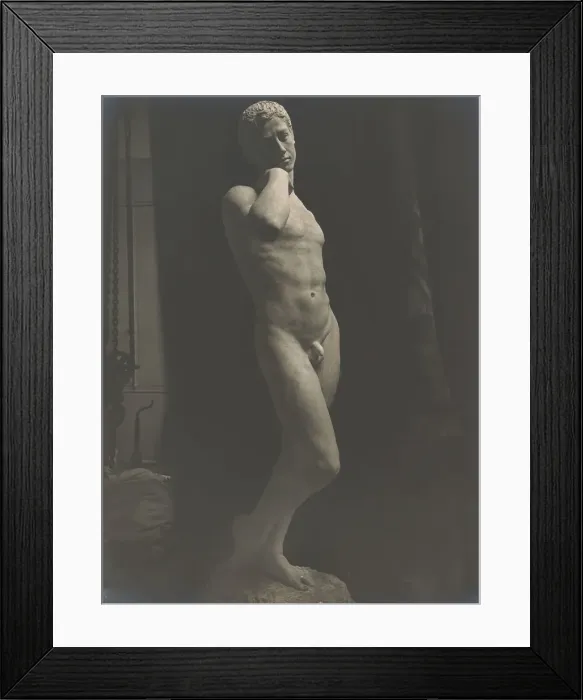 Framed Print : [Study of a Sculpture], ca. 1900. Creator: Attributed to Eugene Druet