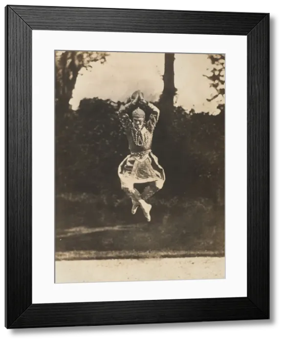 Framed Print : [Nijinsky in Danse siamoise from the Orientales ], 1910