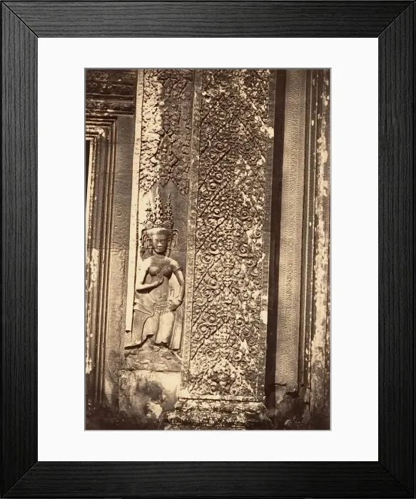 Framed Print : Detail Decoratif de la Grande Pagode, 1866. Creator: Emile Gsell Framed Print : Detail Decoratif de la Grande Pagode, 1866. Creator: Emile Gsell