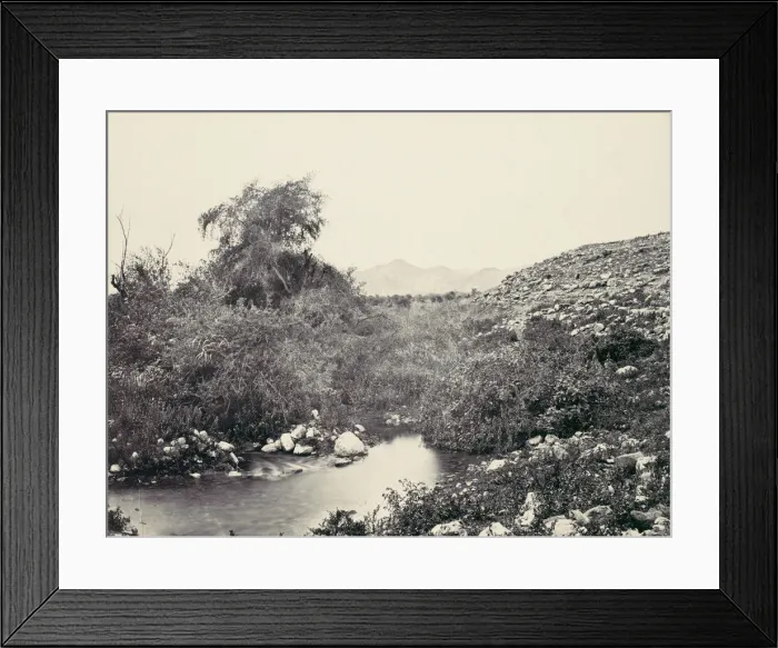 Framed Print : The Fountain of Jerico and Probable Site of the City, ca. 1857. Creator: Francis Frith Framed Print : The Fountain of Jerico and Probable Site of the City, ca. 1857. Creator: Francis Frith