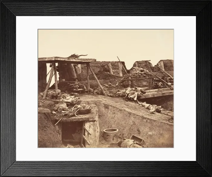 Framed Print : [After the Capture of the Taku Forts], 1860. Creator: Felice Beato