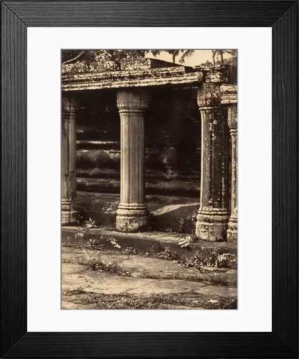 Framed Print : Grande Pagode - Colonnade de l Esplanade, 1866. Creator: Emile Gsell Framed Print : Grande Pagode - Colonnade de l Esplanade, 1866. Creator: Emile Gsell
