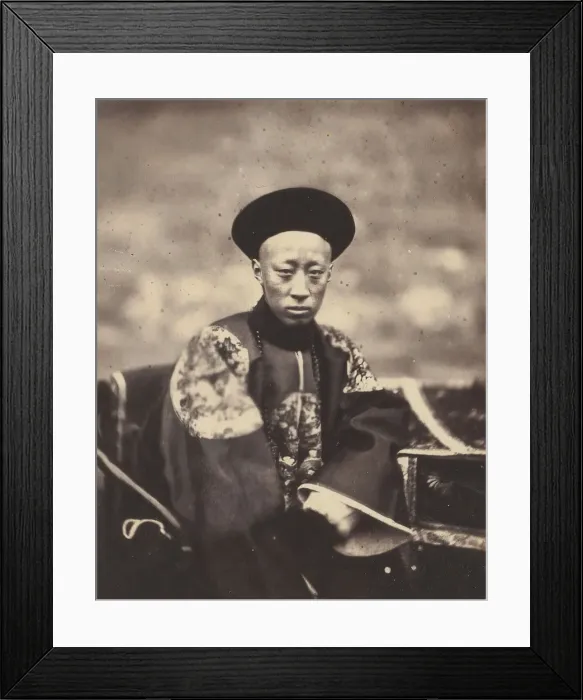 Framed Print : Prince Kung. Emperor of China, 1860. Creator: Felice Beato Framed Print : Prince Kung. Emperor of China, 1860. Creator: Felice Beato