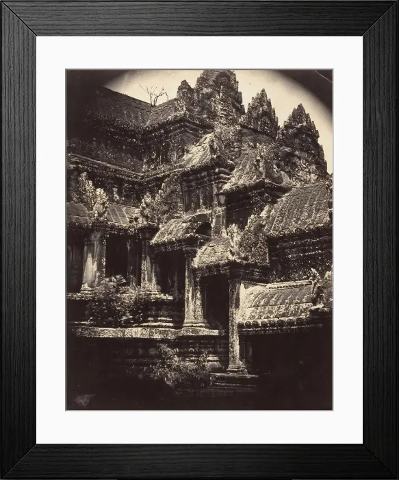 Framed Print : Angle d Une Cour Interieure de la Grande Pagode, 1866. Creator: Emile Gsell Framed Print : Angle d Une Cour Interieure de la Grande Pagode, 1866. Creator: Emile Gsell