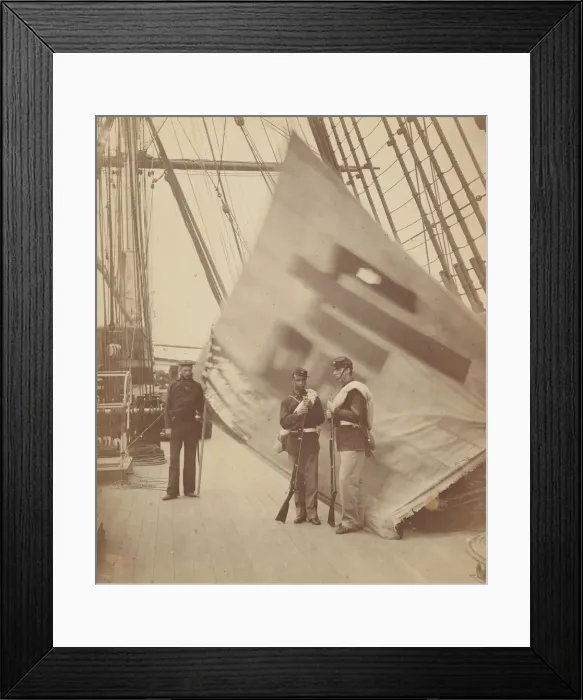 Framed Print : The Capture Corean [sic] Standard, 1871. Creator: Felice Beato