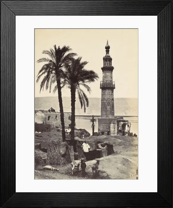 Framed Print : View at Girgeh, 1857. Creator: Francis Frith Framed Print : View at Girgeh, 1857. Creator: Francis Frith