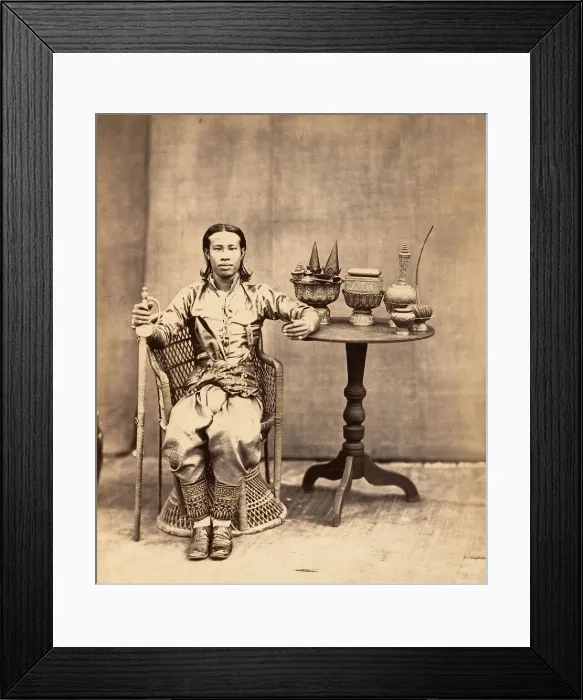 Framed Print : Phra-Keo-Pha, Frere du Roi, 1866. Creator: Emile Gsell Framed Print : Phra-Keo-Pha, Frere du Roi, 1866. Creator: Emile Gsell