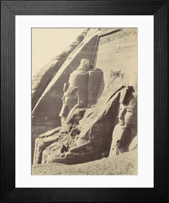 Framed Print : Abu Simbel, Nubia, 1857. Creator: Francis Frith Framed Print : Abu Simbel, Nubia, 1857. Creator: Francis Frith
