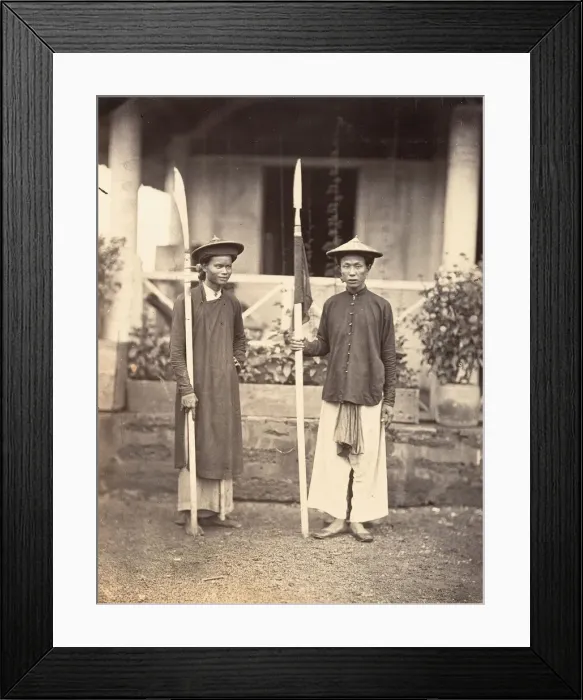 Framed Print : Matas (Miliciens indigenes), 1866. Creator: Emile Gsell Framed Print : Matas (Miliciens indigenes), 1866. Creator: Emile Gsell