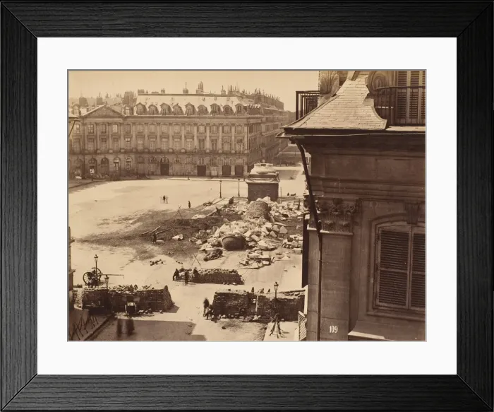 Framed Print : Colonne Vendome, 1871. Creator: Franck Framed Print : Colonne Vendome, 1871. Creator: Franck