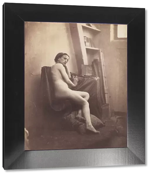 [Female Nude in Studio], 1856-59. Creator: Frank Chauvassaigne