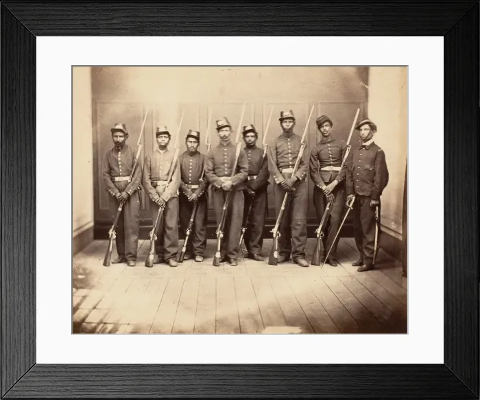Framed Print : [Emperor Maximilians Firing Squad], 1867. Creator: Francois Aubert
