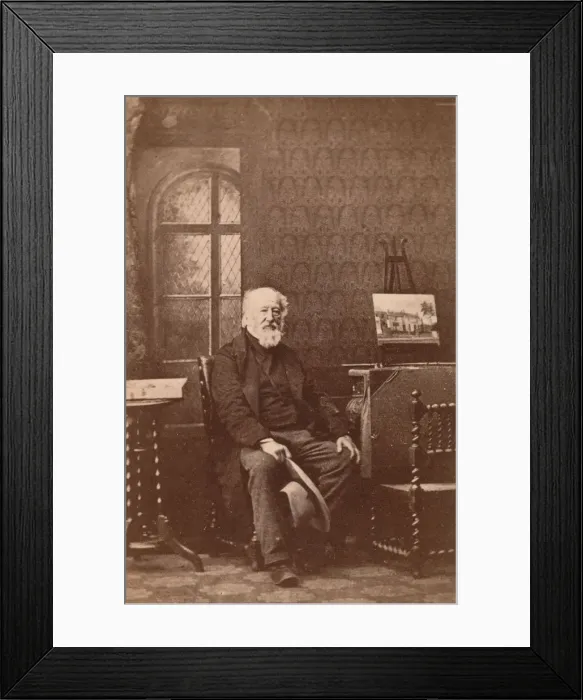 Framed Print : John Linnel, 1863. Creator: F. Ottos School of Photography Framed Print : John Linnel, 1863. Creator: F. Ottos School of Photography